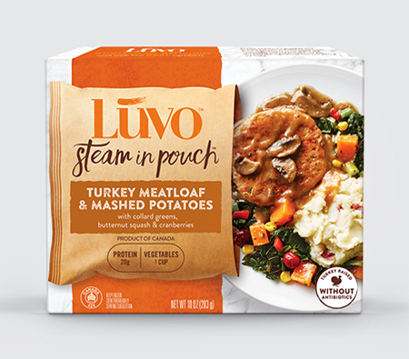 Luvo Turkey Meatloaf and Mashed Potatoes