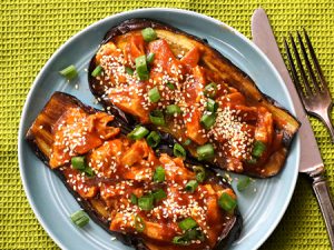 Eggplant Seitan Stir-Fry