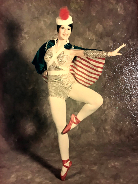 Mary Holcomb as a professional ballerina
