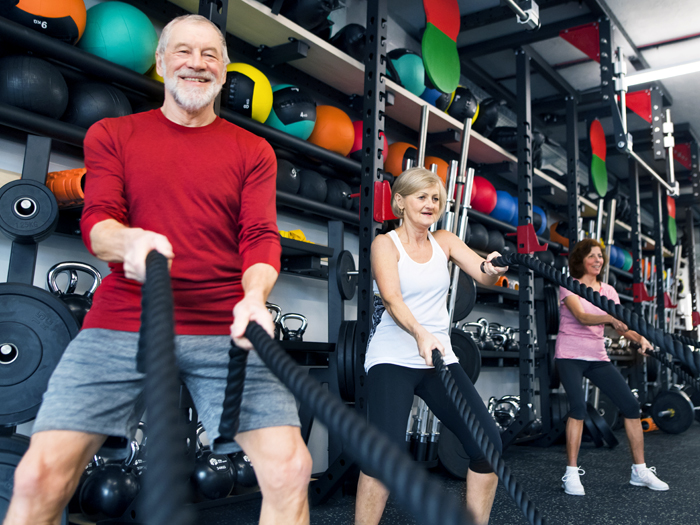 older adults doing CrossFit