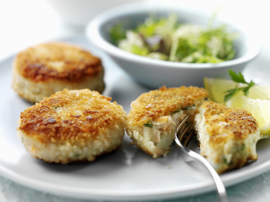 fishcakes for a story on how to choose the healthiest seafood